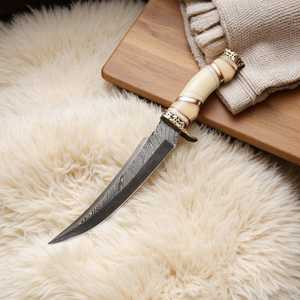 Cuchillos Bowie de Caza de Acero de Damasco Hechos a Mano, Servicio OEM ODM, Pedidos al por Mayor Personalizados, Cuchillas de Prestigio 1 - Product Image 2