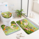 Custom Printed Carpet <b>Bathroom</b> Rug <b>Set</b> for <b>Bathroom</b> Non-Slip Shower Curtain Bath <b>Mat</b> - Product Image 6