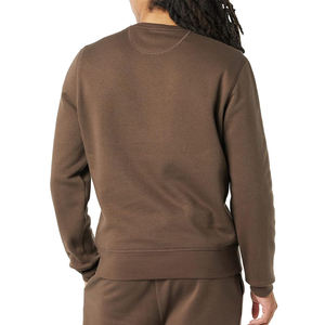 Sudadera de Hombre 100% Algodón al por Mayor, Ropa Casual, Color Marrón Sólido, Transpirable, Ligera, Cuello Redondo - Product Image 2