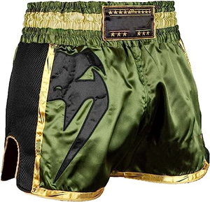 Shorts MMA pour femmes et hommes, broderie, boxe, entraînement, trunks professionnels, combat, kickboxing, Muay Thai, lavés, extensibles - Product Image 1