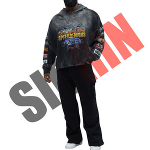 Sweat à capuche imprimé personnalisé de haute qualité fabriqué en usine sweat-shirt Boxy Fit sweat à capuche lavé à l'acide sweat à capuche personnalisé 100% coton - Product Image 5