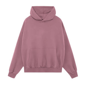 Italian-Crafted <b>Men's</b> <b>Hoodie</b> With Plush Feel Warm And Stylish Choice For Seasonal Wear Or Casual Outings <b>Pink</b> Color - Product Image 1
