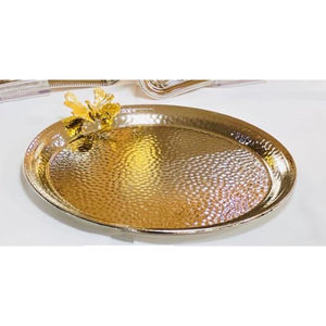 Plateaux de décoration de table pour la maison Base de miroir à cadre métallique Plateau en métal de haute qualité pour les fournisseurs en gros au meilleur prix - Product Image 4