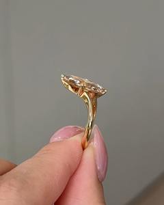 Anillo de Compromiso de Moissanita Duradero de 2.15 Quilates, Corte Brillante Redondo, Plata de Ley, Moderno, Unisex, Venta al por Mayor, MOQ 1 - Product Image 3