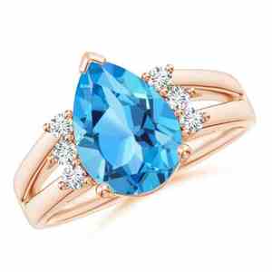 Piedra de corte de pera de Topacio Azul suizo Natural de 6x9mm, cuentas de piedras preciosas sueltas facetadas de Topacio azul para la fabricación de joyas a precio al por mayor a granel - Product Image 6