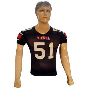 Camiseta de fútbol americano personalizada para hombres uniformes de equipos juveniles ropa deportiva sublimada transpirable al por mayor OEM ODM - Product Image 6