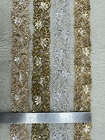 Tissu en dentelle de bambou tissé artisanal sur mesure, écologique, respirant et léger, pour garnitures de mariage et de créateurs de vêtements