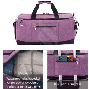 Sac de sport de grande capacité personnalisé de haute qualité étanche avec fermeture à glissière pour une utilisation en extérieur fabriqué au Pakistan - Product Image 4