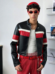 Chaqueta de Cuero Auténtico para Hombre, Estilo Bomber, Diseño Retro Vintage, Ajustada, Clásica, de Lujo, para Invierno - Product Image 3