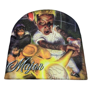 หมวกบีนนี่พิมพ์ลายหมวกบีนนี่สำหรับฤดูหนาวหมวกแก๊ปปักลายเบสบอลหมวกทรูเกอร์หมวกแก๊ปให้ความอบอุ่น - Product Image 4