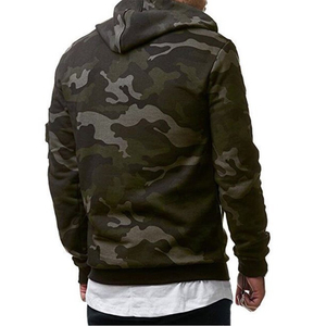 Meilleure Qualité Hommes Mode Camo Hoodies Hommes Pull À Capuche Nouveau Design À Capuche Fabriqué au Pakistan Personnalisé Épaule Zip Patch - Product Image 3