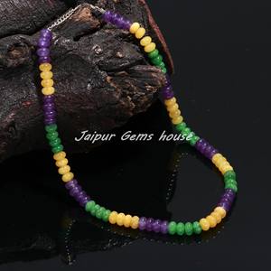 Gran Venta de collar de cuentas de cuarzo multicolor creativo de grado AAA cuentas de piedra sueltas naturales piedras preciosas de cuarzo de caramelo multifacético - Product Image 3