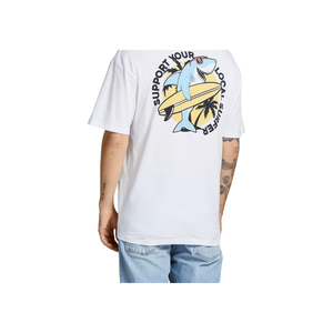 T-Shirt da Uomo <span class=keywords><strong>Jack</strong></span> <span class=keywords><strong>Jones</strong></span> 100% Cotone Organico JJChiller Paradise Bianco Tinta Unita Taglia X-Large 240 Grammi Jersey Magliette Stampate - Product Image 3