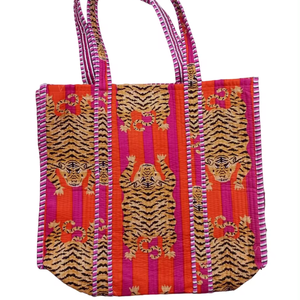 Sac fourre-tout à imprimé tigre Sacs fourre-tout de luxe de qualité supérieure fabriqués en Inde Produit par fabricant et exportateur indien - Product Image 1