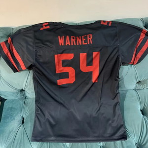 Custom Personalized American Football Jersey for Men Youth Kids Breathable Top <b>Printed</b> Team Name Number Red White Color Short - Product Image 6