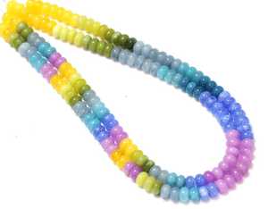 Perles de quartz multicolores naturelles de 8mm, pierres précieuses en vrac, perles de cristal pour bracelet, fabrication de bijoux, vente directe d'usine en vrac - Product Image 5