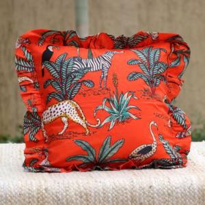 Housse de coussin en velours imprimé animal en forme carrée 20 x 20 po, décoration de la maison, de la chambre d'hôtel, coussin de sol, housse de canapé - Product Image 1