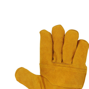 ถุงมือช่างงานหนักแบบหนังแท้หนา 8 มิล ทนทาน ถุงมืออุตสาหกรรมหนังแท้แบบหนา 6 มิล - Product Image 4