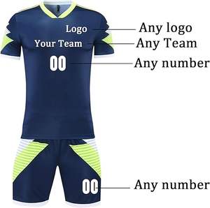 ชุดฟุตบอล เสื้อฟุตบอลแบบกำหนดเอง ชุดกีฬาโพลีเอสเตอร์แห้งเร็ว ชุดกีฬาฟุตบอลชาย ชุดยูนิฟอร์ม - Product Image 3