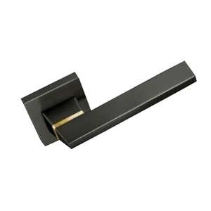 Paire de poignées de mortaise en zinc au design moderne sur une rose avec serrure en laiton Cylindre de corps de salle de bain Clé à pointillés Fabricants indiens à bas prix - Product Image 1