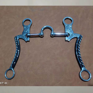 Mors à rouleaux en cuivre Western SS avec anneau en D, conception personnalisée, mors pour chevaux, best-seller, mors pour la bouche du cheval - Product Image 2