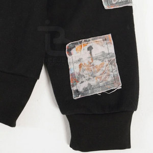 Streetwear Sweat à capuche patchwork d'hiver pour homme avec fermeture à glissière Logo et design personnalisés 100% coton respirant à séchage rapide - Product Image 6