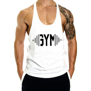 Best quality Pakistan <b>Top</b> Selling <b>Men's</b> High Quality Cotton Tank <b>Tops</b> Customized <b>Thermal</b> Printing Gym Wear Singlets for Running - Product Image 1