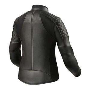 Chaqueta de cuero de otoño invierno personalizada de tendencia superior para mujer con cuello vuelto sólido y mangas completas características forro de satén transpirable - Product Image 2