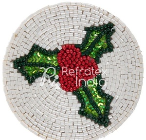 Multi Color Beaded <b>Table</b> <b>Coaster</b> Bulk Supplier and Manufacture by Refratex India Made in India for Best Quality and Low Price - Product Image 4