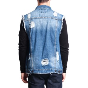 Meilleur Style Léger Hommes Jeans Gilet Haute Qualité Respirant Style Décontracté Bas quantité minimale de commande OEM Imperméable Confortable Grande Taille Garçons - Product Image 4