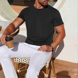Performance Clothes Shirts T-shirts vierges personnalisés pour hommes Bio High 30 Full Print Sublimation Polyester 100% Cotton - Product Image 5