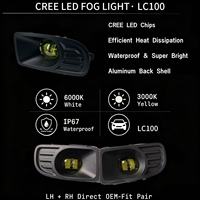 Vente en gros de phares antibrouillard LED Golden Eye 30W 9-30V 3000K 8122160042 pour Toyota Land Cruiser LC100 Prado
