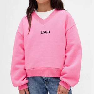 Sudaderas Personalizadas de Alta Calidad con Cuello en V para Niñas, Colección de Invierno, Transpirables y Ecológicas, en Tendencia - Product Image 1