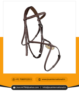 Bride muserolle Figure 8 surélevée avec couture fantaisie Acheter des brides de cheval en ligne au meilleur prix - Product Image 2