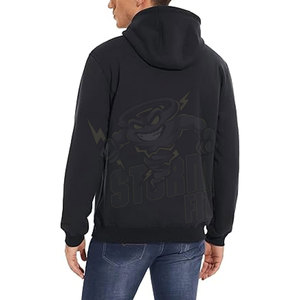 <b>Mens</b> Heavy <b>Sherpa</b> <b>Fleece</b> Lined Pullover <b>Hoodies</b> Thick Winter Hooded Sweatshirt Plush <b>Sherpa</b> Interior Heavy Pullover Sweatshirt - Product Image 2