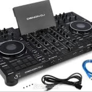 Système de console de mixage audio DJ autonome GE Wholesale Top Percussion Primes 4 avec Deck Saver pour les performances - Product Image 1