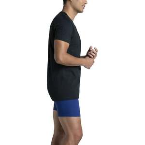 100% algodón puro verano marca de gama alta hombres manga corta cuello redondo estilo de moda media manga Top transpirable camiseta - Product Image 3