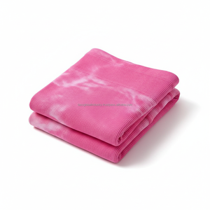 Conjunto de Shorts Rosa OEM Personalizado para Mujer, Conjunto de Yoga Tie Dye, Sujetador Deportivo con Cuello Redondo y Shorts de Cintura Alta, 2 Piezas Sin Costuras - Product Image 5