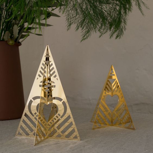 Quality Collection Laser Cut New Gold Plated Metal Christmas <b>Tree</b> for Outdoor Use Lightweight Tabletop Base Christmas Decoration - Product Image 1