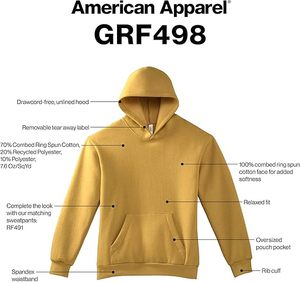 Sweat à capuche pour homme avec logo personnalisé, en molleton de haute qualité, 100% coton, thermique, manches régulières, couleur unie, grandes poches, hiver, ODM - Product Image 6