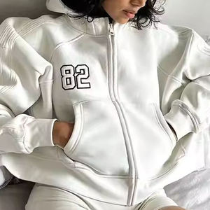 Sweats à capuche oversize pour femmes, épaules tombantes, poids lourd, 100% coton, manches longues, lettres imprimées pour femmes, nouvel arrivage - Product Image 5