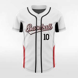 100% poliéster personalizado béisbol Jersey adulto tamaño más tamaño transpirable secado rápido antibacteriano equipo deportivo uniforme ropa deportiva - Product Image 1