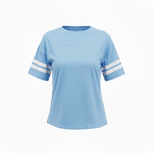 Venta al por mayor 2026 fábrica directamente personalizado 100% poliéster mujeres de talla grande Color sólido transpirable respetuoso con el medio ambiente camisetas de secado rápido - Product Image 3