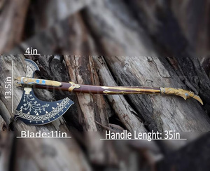 ขวานจากเทพแห่งสงครามทำด้วยมือสแตนเลส Ragnarok Lviathan ขวาน - Product Image 5