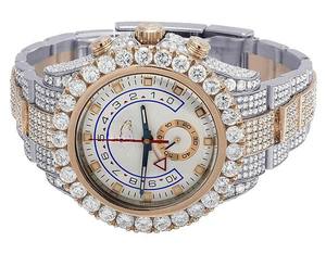 Nueva llegada VVS Moissanite Diamond Rose Gold Tone Automatic Iced Out Reloj de pulsera Hip Hop Hombres Uso diario al precio más bajo - Product Image 3