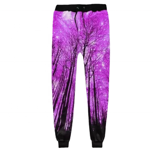 Pantalon de jogging en polyester molletonné vintage délavé de haute qualité et léger pour l'automne - Product Image 5