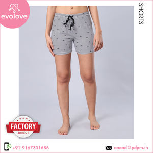 Ladies 100% Cotton Night Wear Shorts Loose Fit Comfort for Summer Single Jersey Vêtements de nuit pour femmes à prix compétitif - Product Image 3