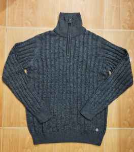 Jersey a cuadros de algodón 100% transpirable informal para hombre, suéter de punto de gran tamaño con cuello redondo, chaqueta de invierno de BD - Product Image 3