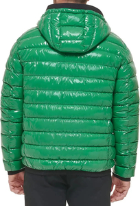 Chaqueta deportiva de invierno ligera para hombre de 2 partes transpirable de cuero de nailon desmontable con calefacción interior cuello redondo polar cremallera otoño - Product Image 2