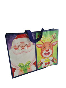 Sac cadeau réutilisable laminé à poignée moyenne, personnalisé, non tissé, pliable, ECOBAG VINA modèle E02, fabriqué au Vietnam - Product Image 6